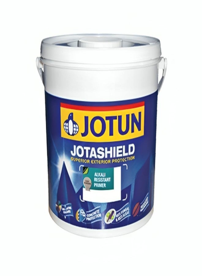 Jotun Jotashield Alkali Resistant Primer, White Matte Finish 4 litre, Primer for external surfaces, Wall coating for external surfaces - 4 Litre - Image 1